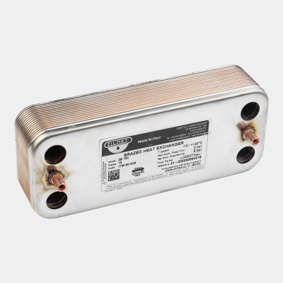 Теплообменник ГВС Zilmet 1901606 - 16 пластин 192 x 154 (для Viessmann WH1D)